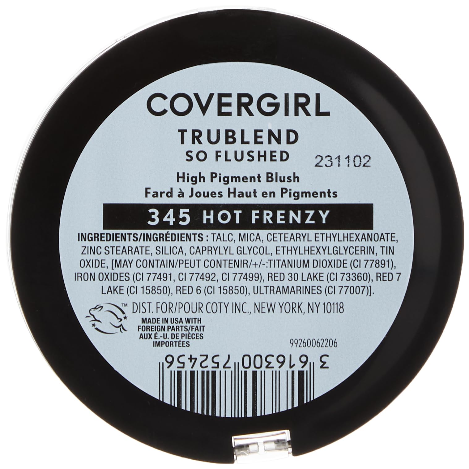 COVERGIRL open pan showing dual blush and bronzer for quick application