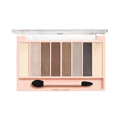 COVERGIRL palette open flatlay displaying eight shades for versatile looks