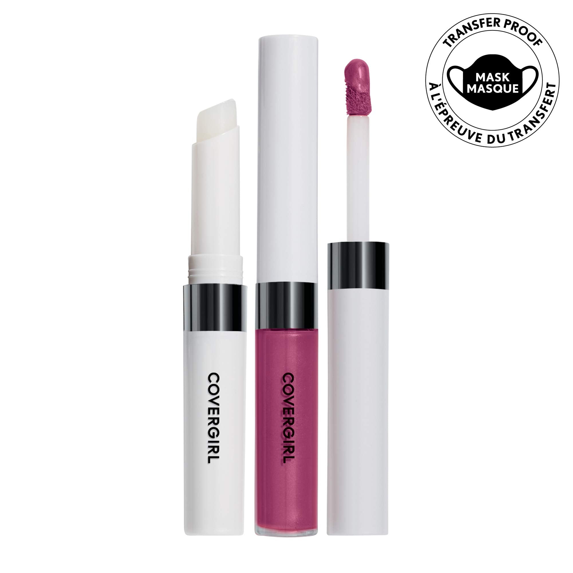 COVERGIRL arm swatch of Unique Burgundy demonstrating rich pigment payoff