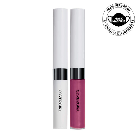 COVERGIRL open duo with color and topcoat displayed for application clarity