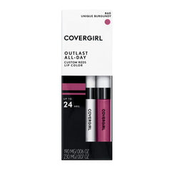 COVERGIRL glossy topcoat texture showing hydration and shiny finish