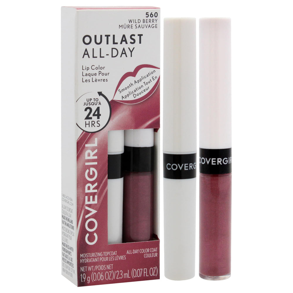 COVERGIRL topcoat applicator close-up highlighting glossy finish and hydration