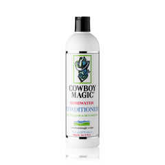 Cowboy Magic detangler application on tail illustrating easier brushing