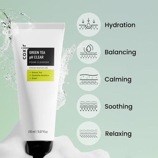 coxir creamy foam close-up texture, shows gentle effective lather benefit