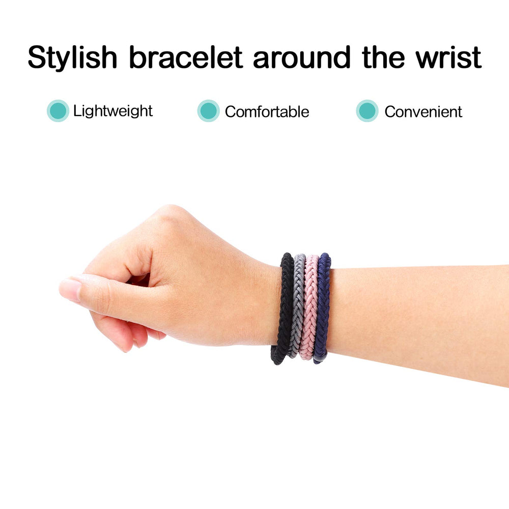 Cozeasy band worn on wrist as bracelet offering convenient storage and style