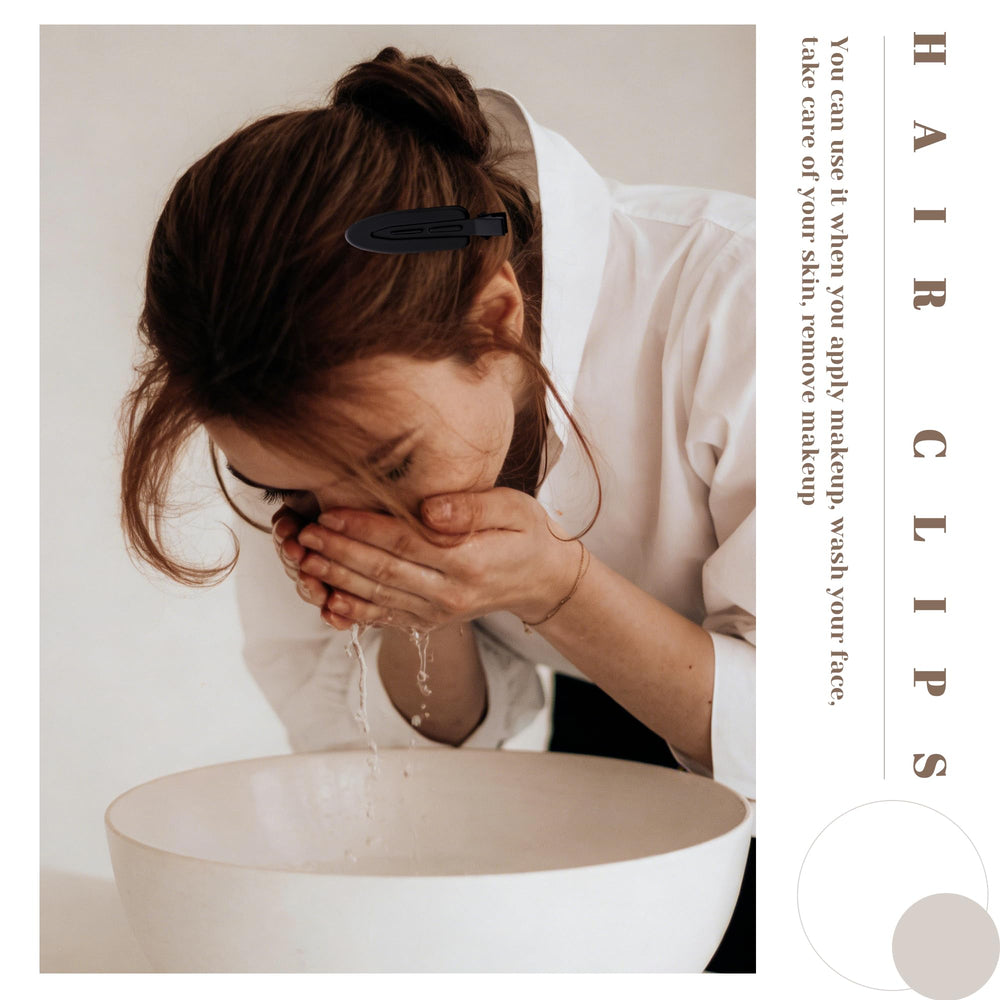 Cptots clips securing hair during blow-dry for salon-grade sectioning