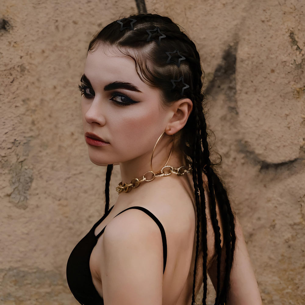 Cptots clips styled in braid showing decorative hold and event-ready look