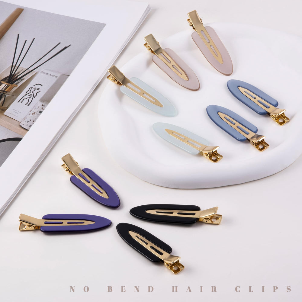 Cptots arranged clips showcasing bright black and blue among colors for easy selection