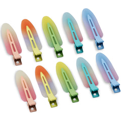 Cptots front packaging showing ten colorful creaseless clips and benefits
