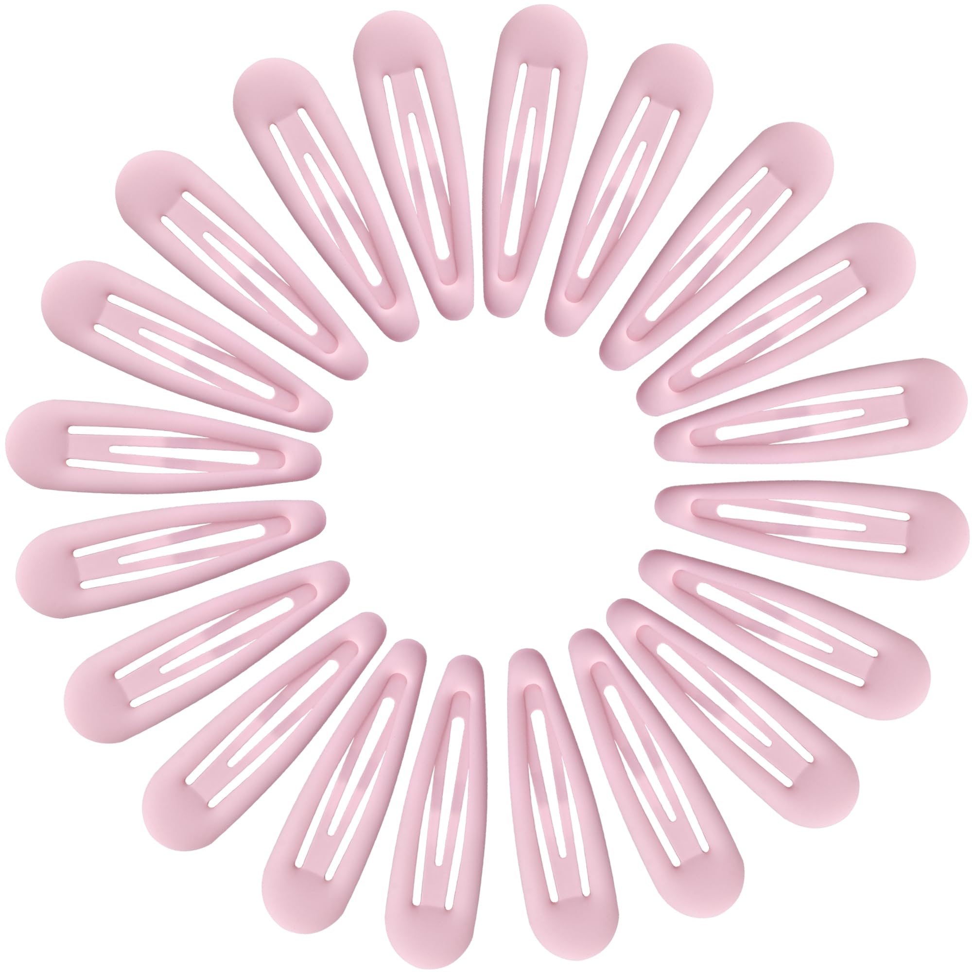 Cptots front pack showing 20 matte light pink clips and storage benefit