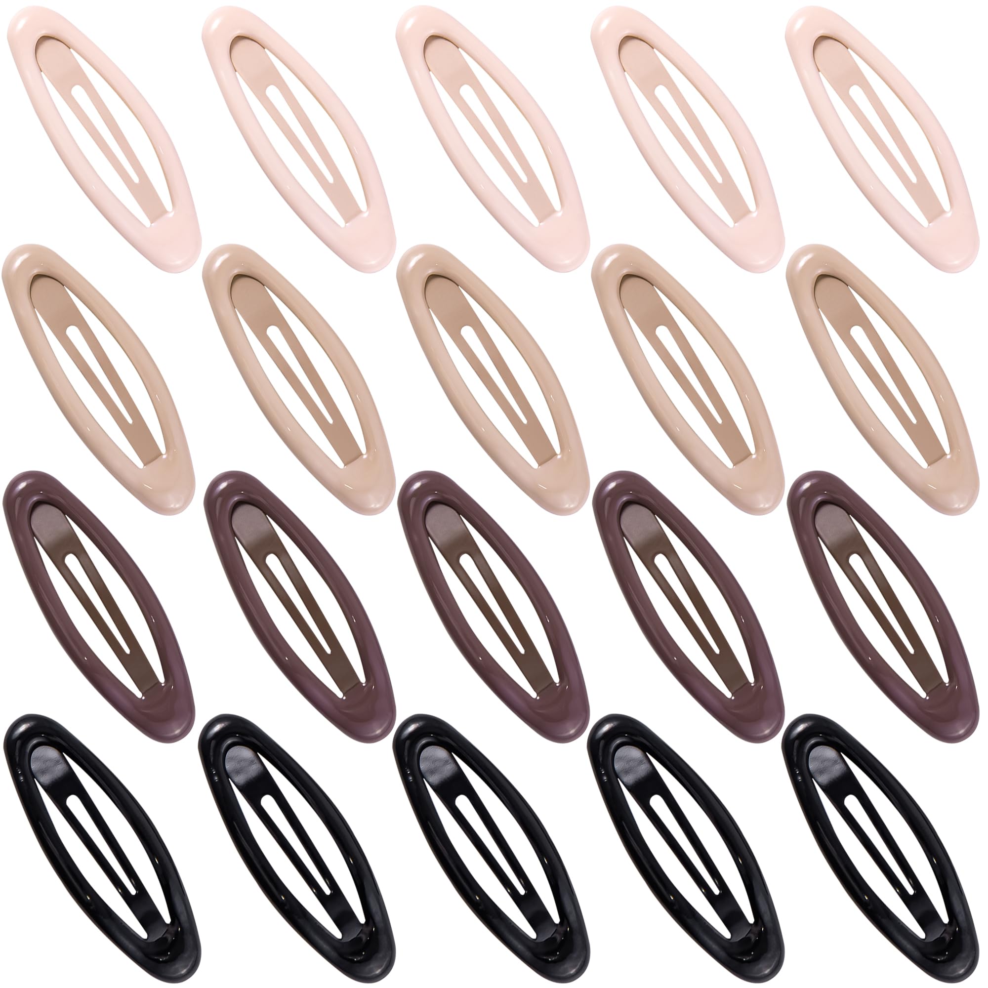 Cptots front view of 20pcs pack showing four neutral colors and compact design for convenience