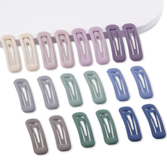 Cptots front pack of 20 matte multi-colored clips showing variety and convenience