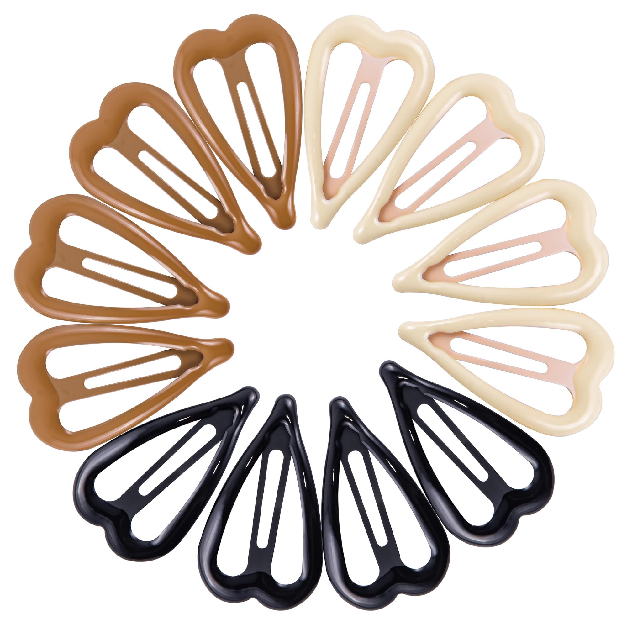 Cptots front packaging showing 12 heart clips, neat storage benefit