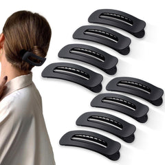 Cptots front view showing matte black clip pack, versatile styling benefit