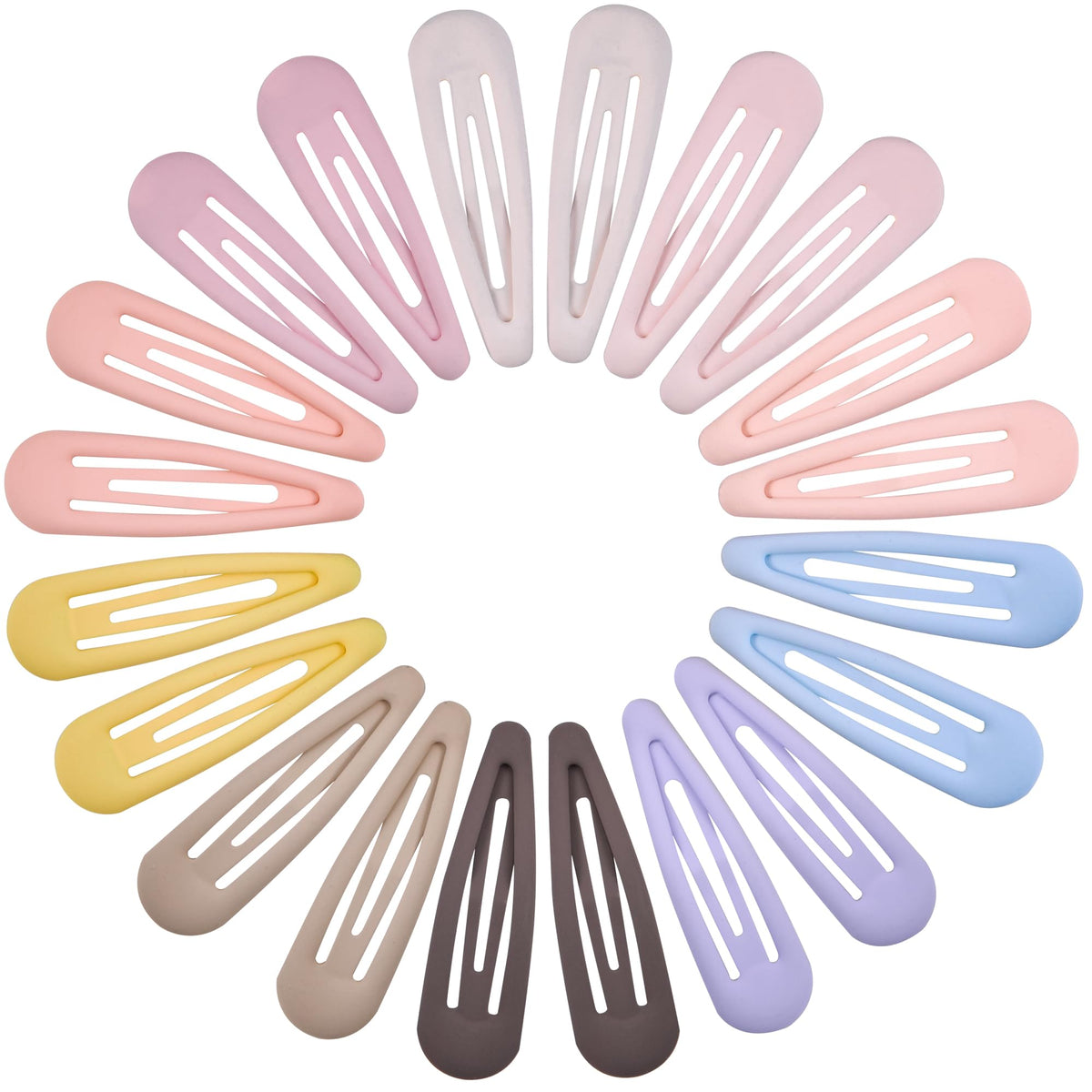 Cptots front packaging showing 20 matte multicolor snap clips, easy selection benefit