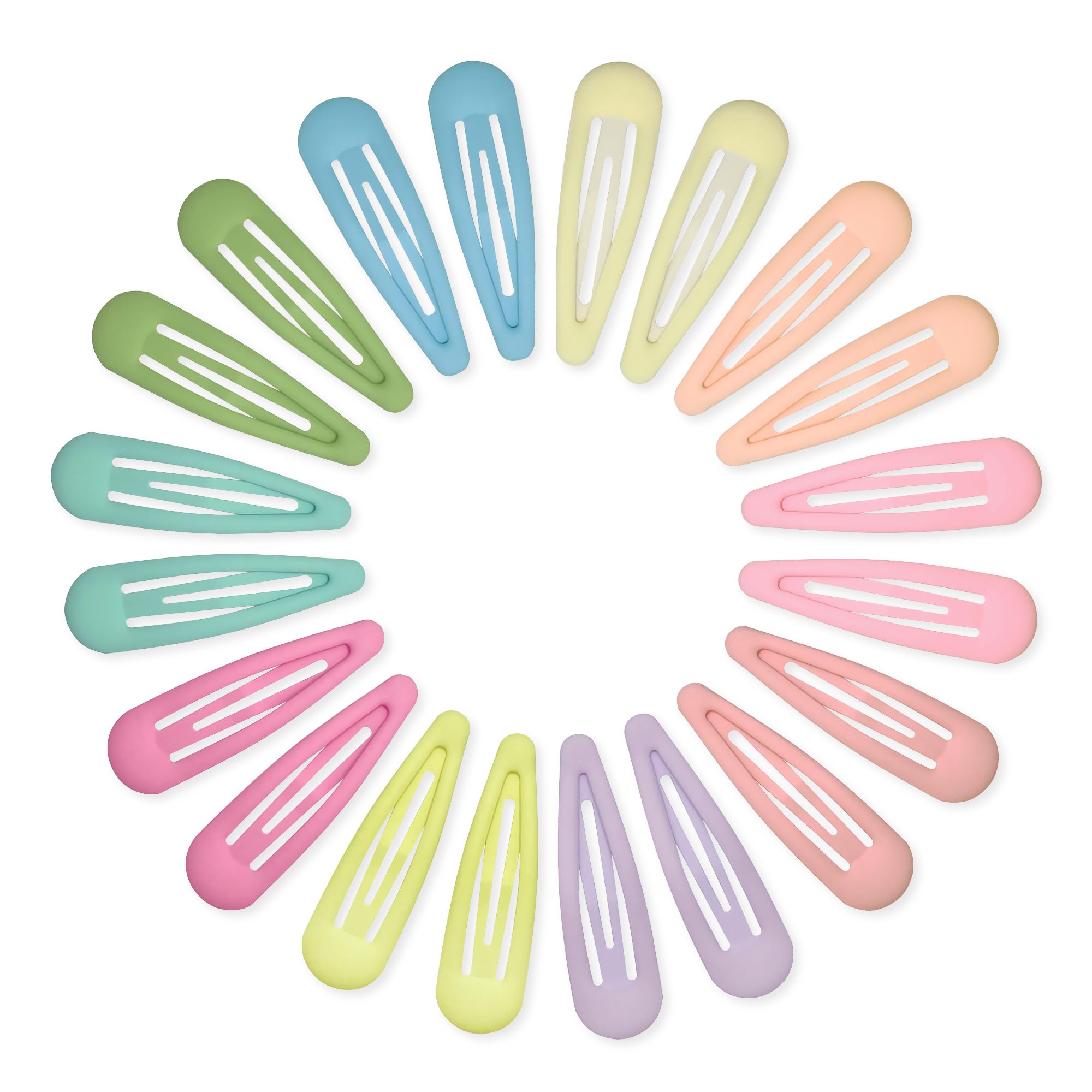 Cptots front packaging showing 20 matte pastel snap clips, organized and ready