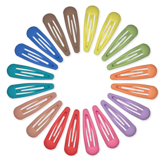 Cptots front view of 20-piece matte rainbow clip pack showing variety and convenience