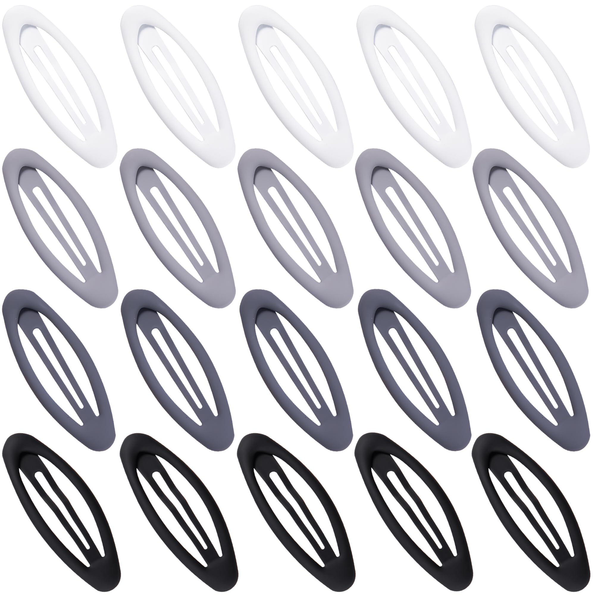 Cptots front packaging showing 20 snap clips and color mix for convenient styling