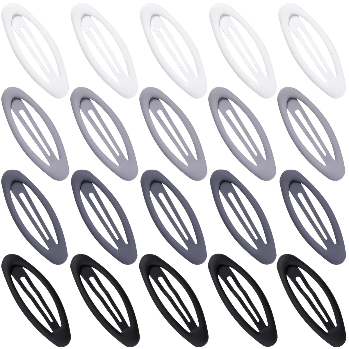 Cptots front packaging showing 20 snap clips and color mix for convenient styling