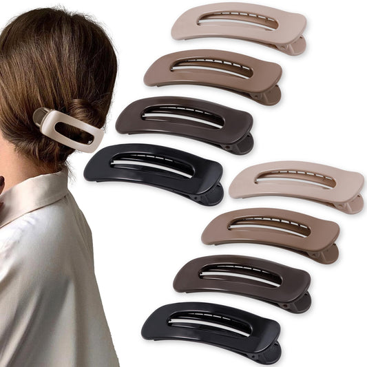 Cptots front packaging showing eight lay-flat claw clips and color variety