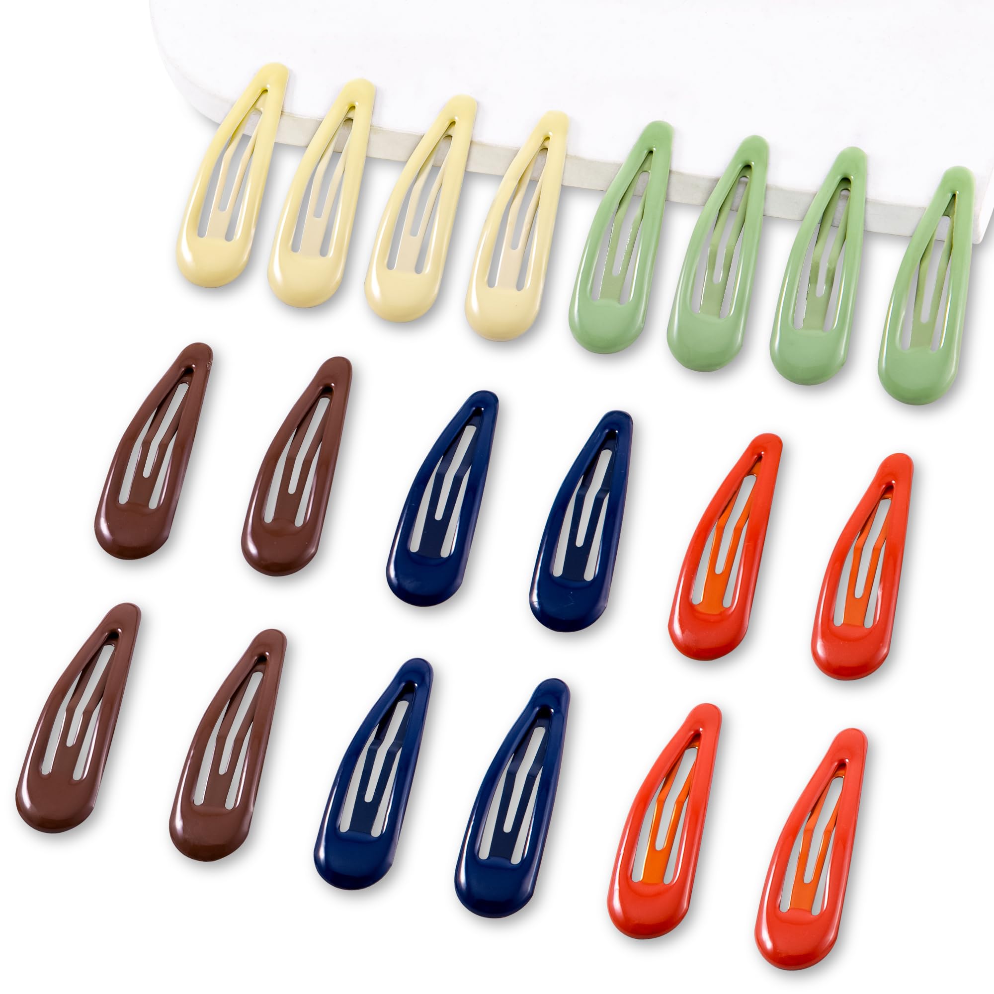 Cptots front view pack displaying 20 colorful snap clips, durable and ready