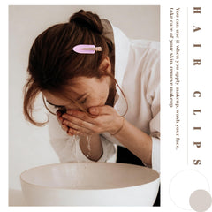 Cptots clip securing thick hair without causing creases