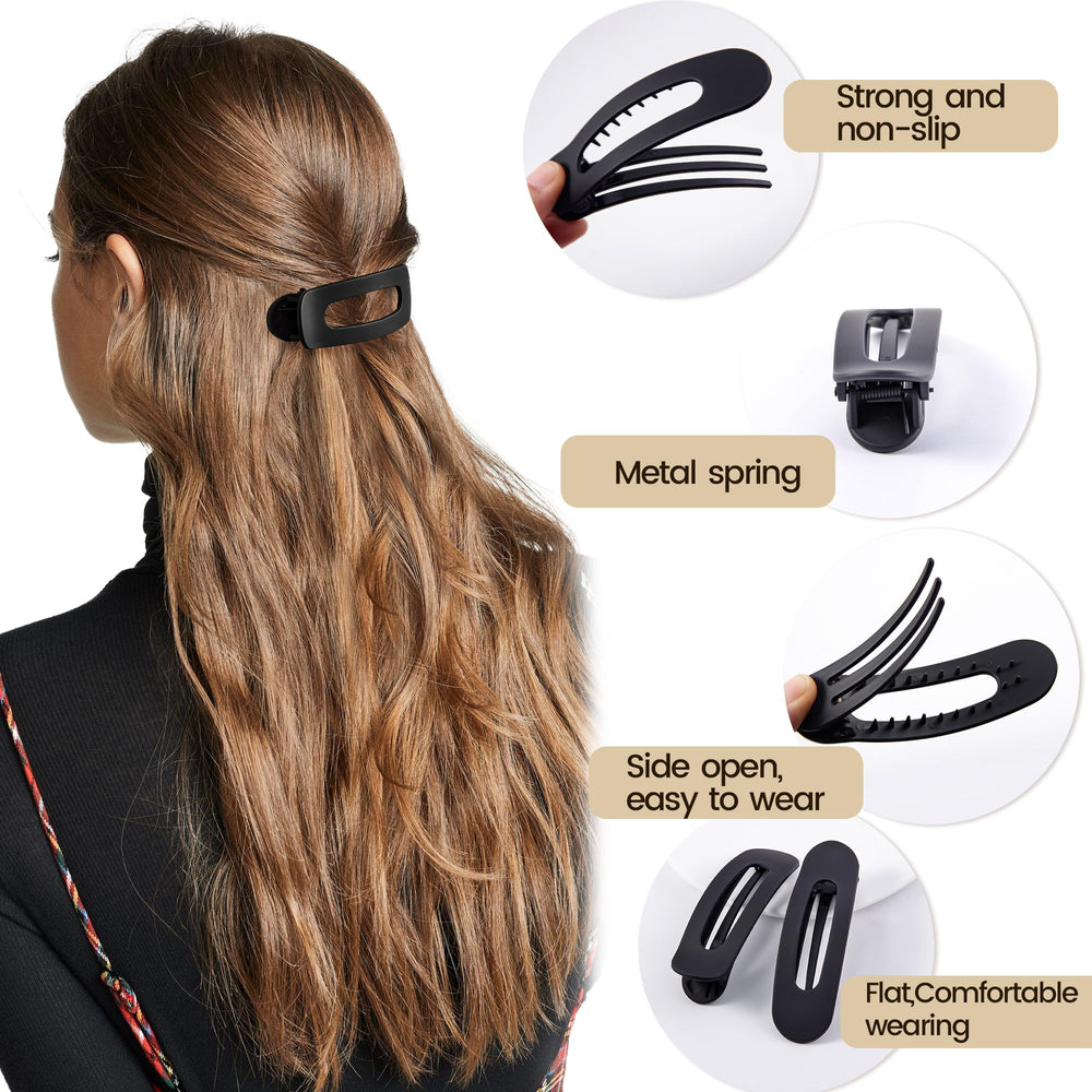Cptots worn in half-up style on model, effortless everyday styling benefit