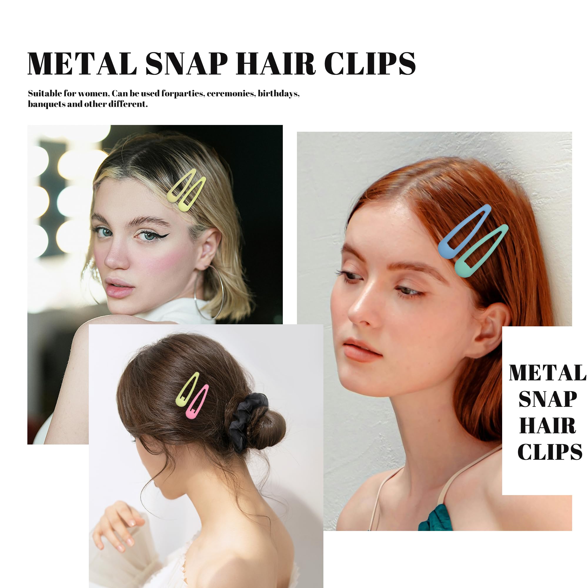 Cptots clip in hair securing bangs, providing neat hold and comfy wear