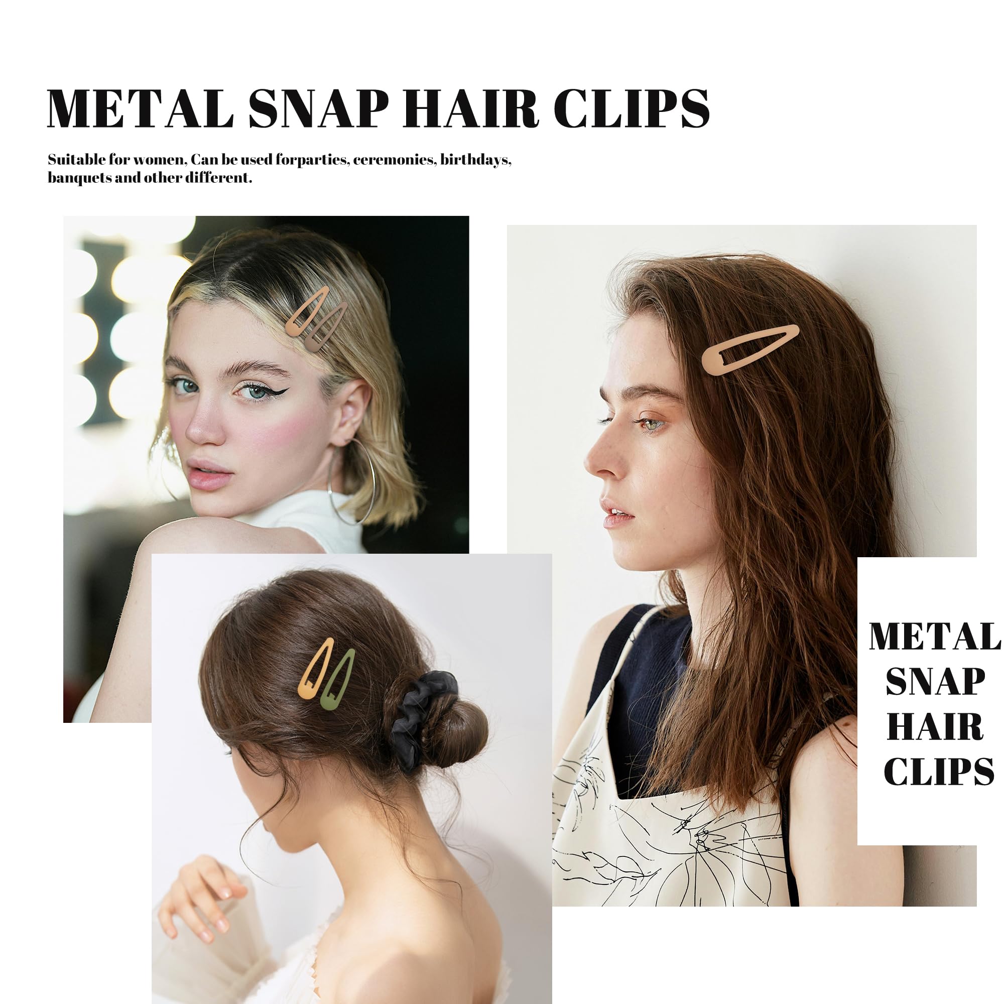 Cptots clip holding bangs in place showing neat, comfortable styling
