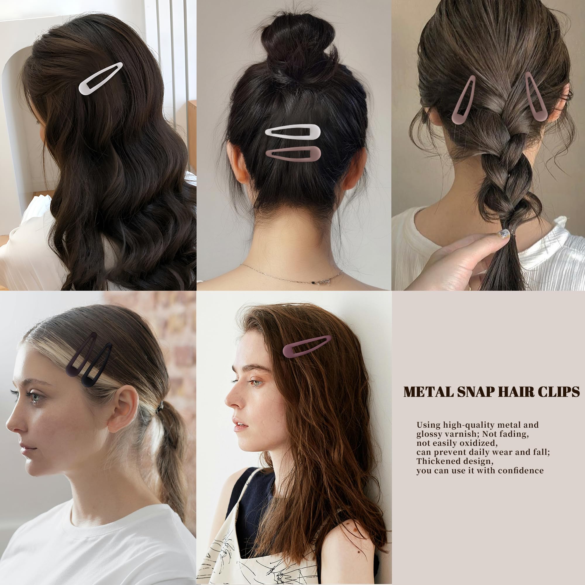 Cptots clip securing a half-up hairstyle in lifestyle setting, versatile styling