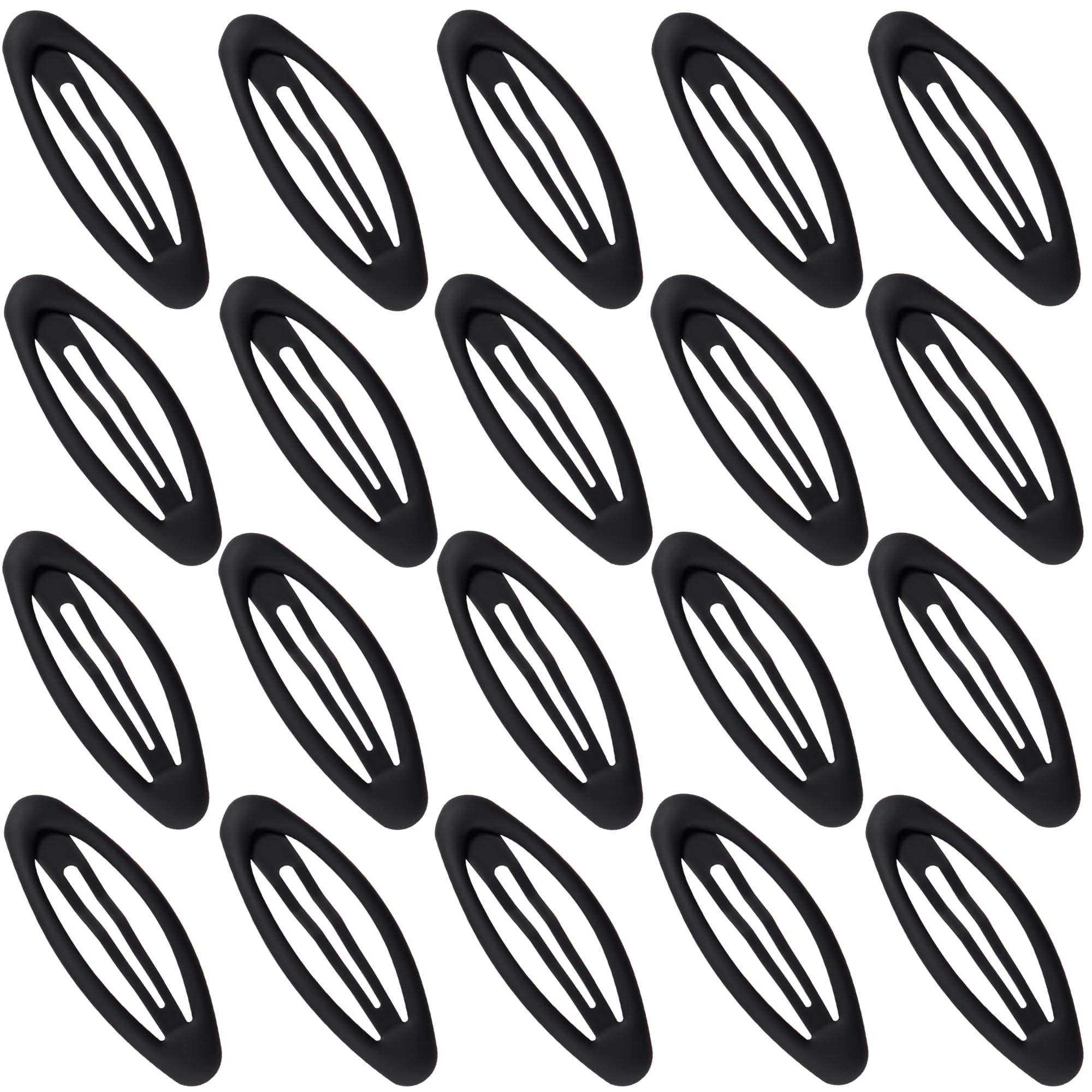 Cptots oval front view showing matte black design and secure hold