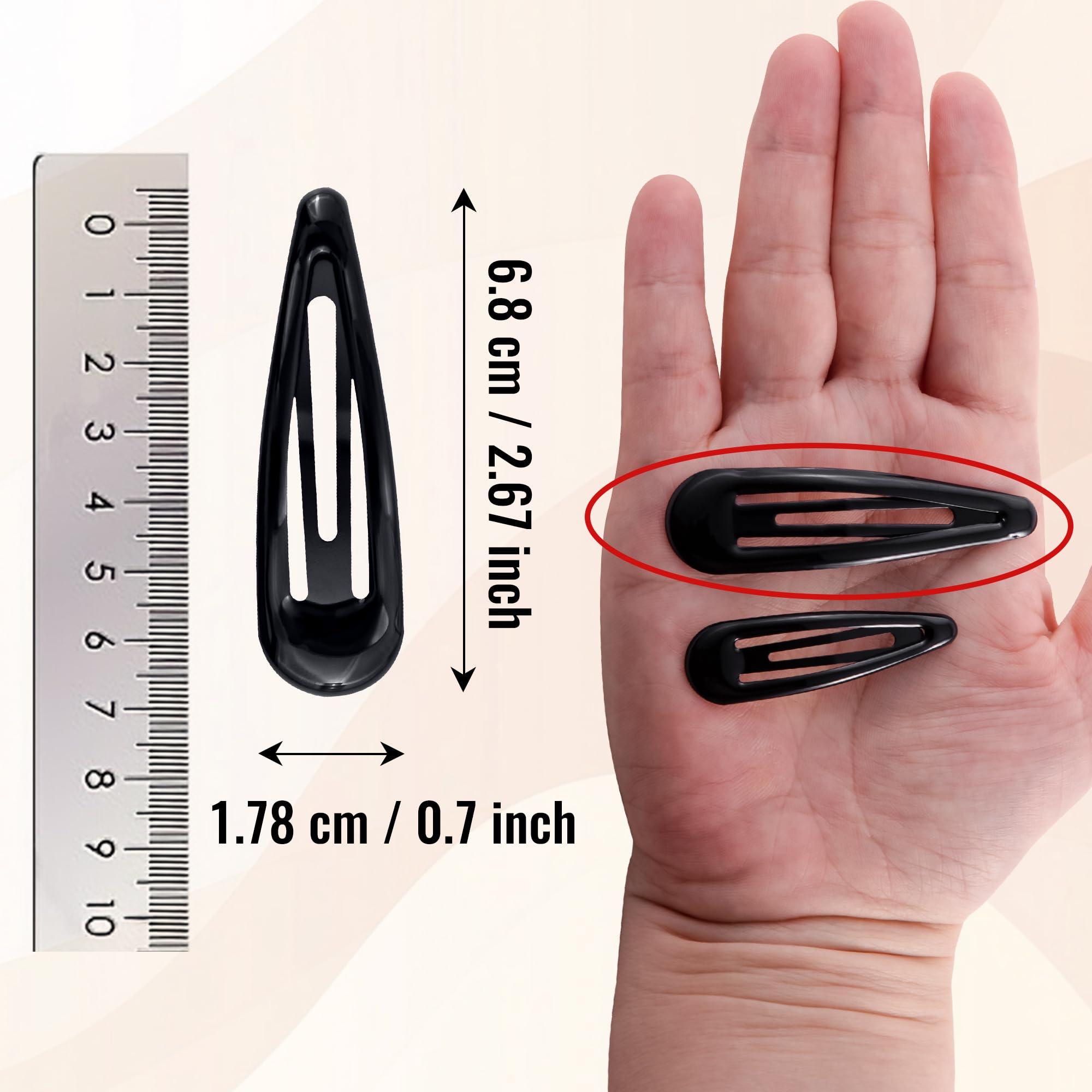 Cptots size comparison next to ruler showing compact 2.67 by 0.7 inches