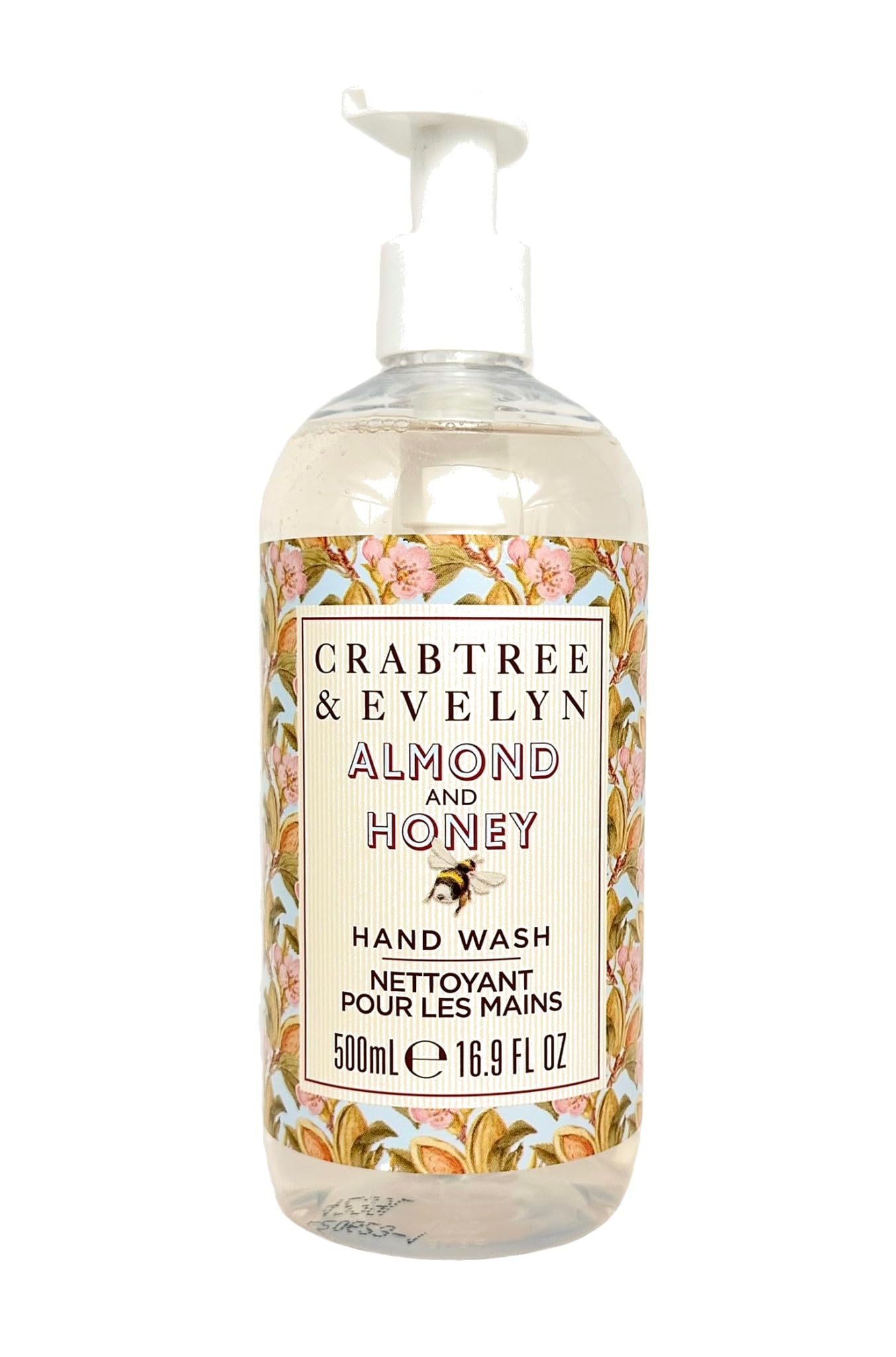 Crabtree & Evelyn front bottle view showing elegant label and convenient pump for everyday use