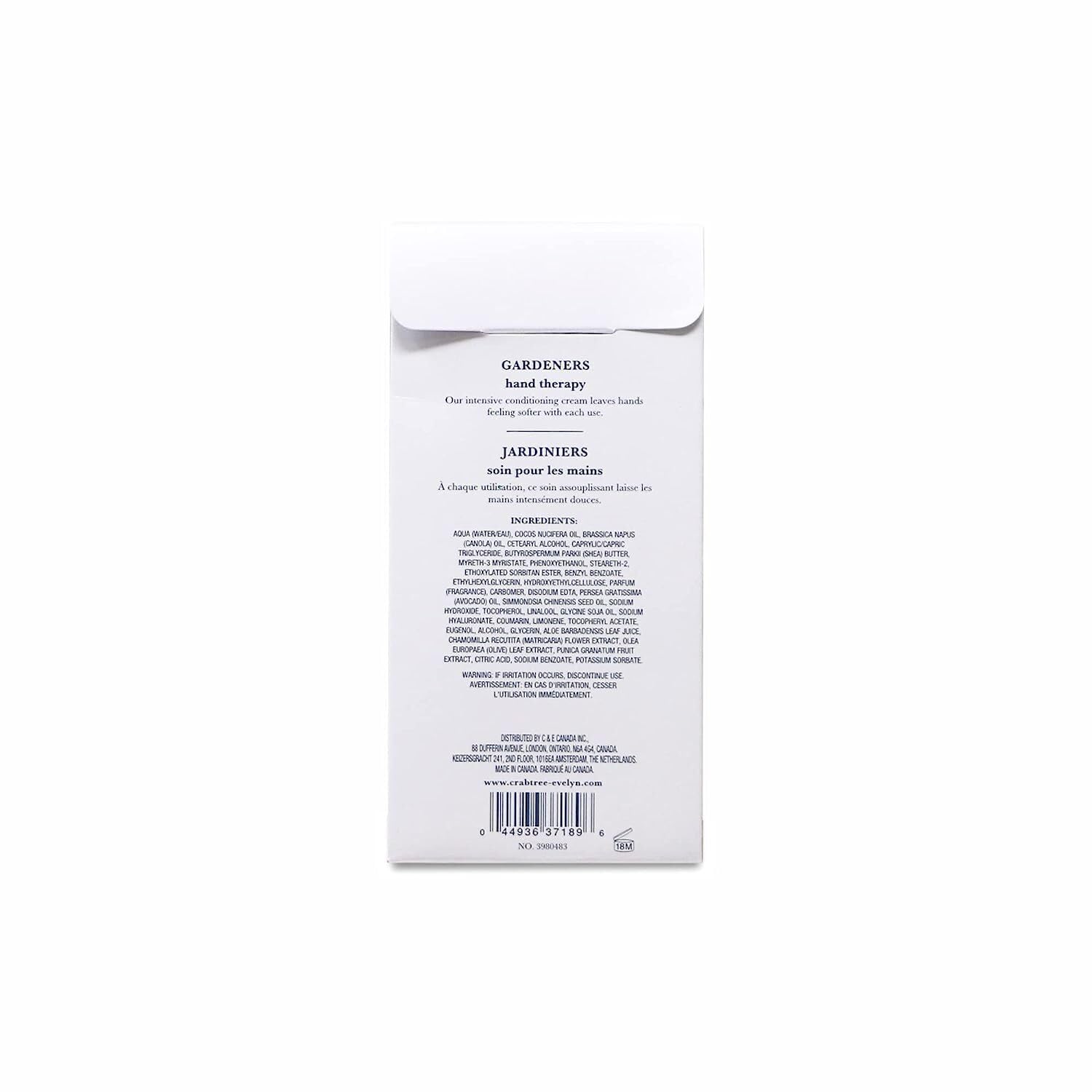 Crabtree & Evelyn close-up of cream texture demonstrating rich, fast-absorbing moisture