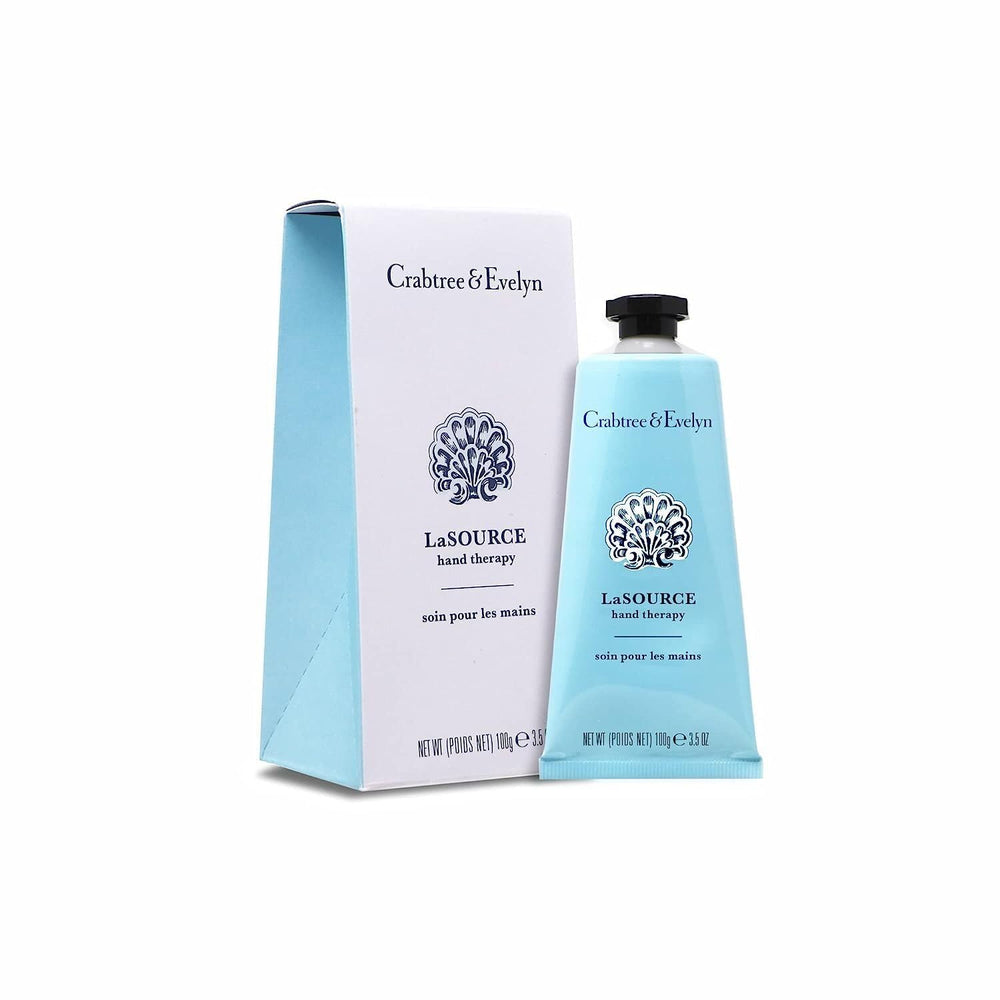 Crabtree & Evelyn La Source front tube showing label and size for easy identification