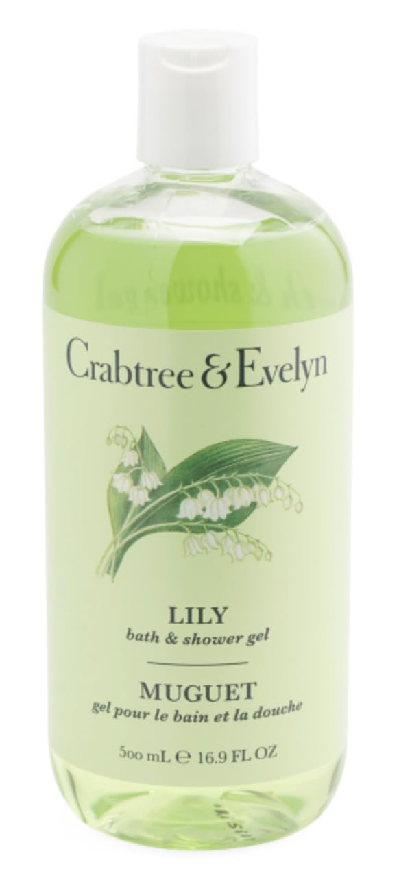 Crabtree & Evelyn Lily front bottle showing label and 16.9 oz size for easy selection