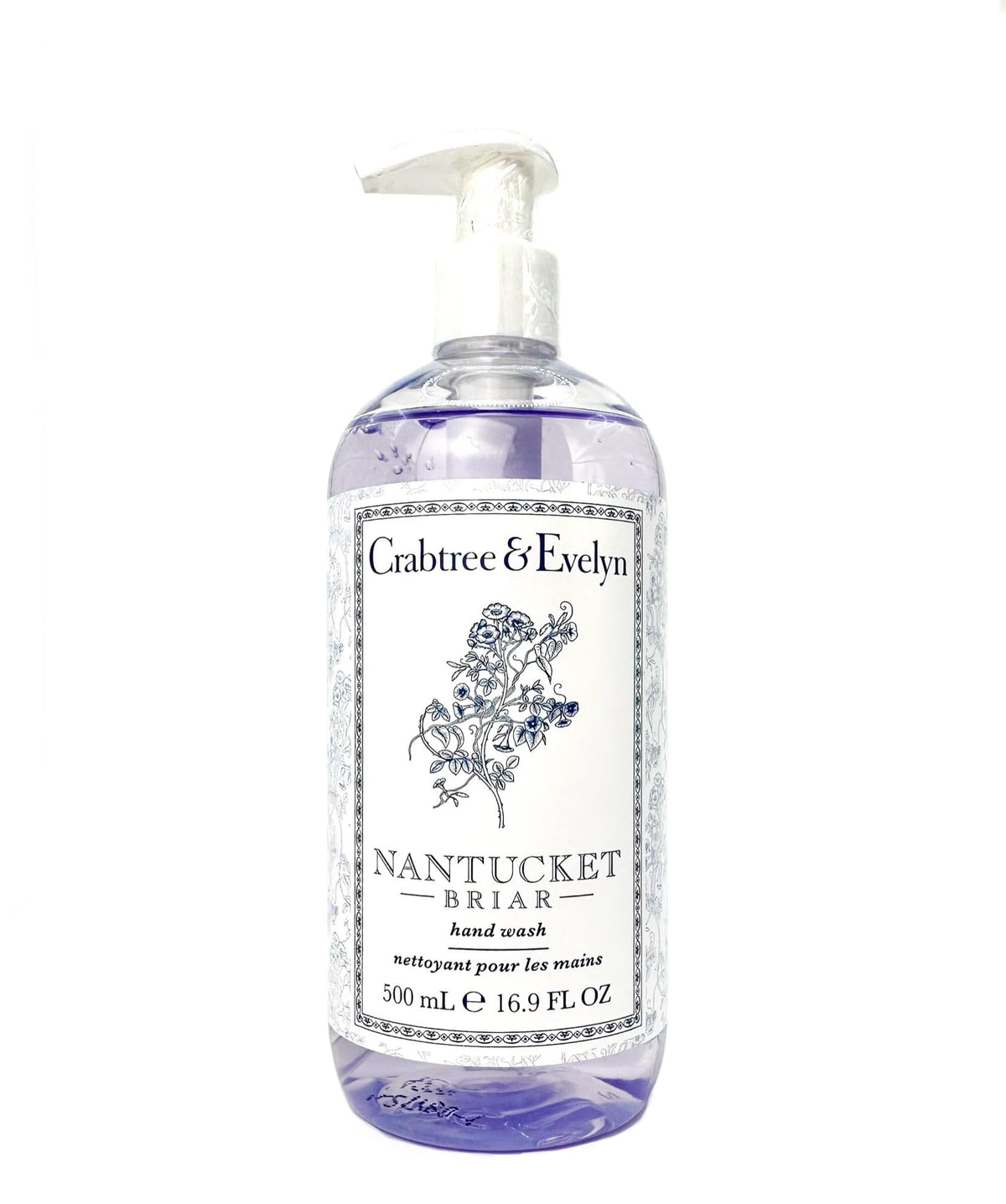Crabtree & Evelyn front packaging showing bottle and label, conveys premium feel