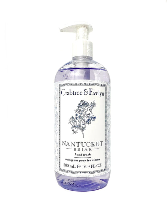 Crabtree & Evelyn front packaging showing bottle and label, conveys premium feel