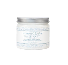 Crabtree & Evelyn jar front view showing elegant packaging and nourishing appeal