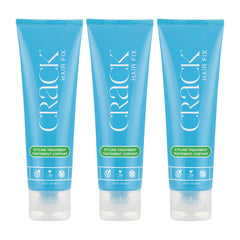 Crack front packaging showing three 3 oz tubes and benefits
