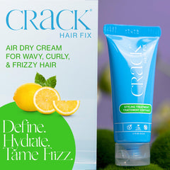 Crack cream texture closeup highlighting smooth, lightweight formula for easy spread
