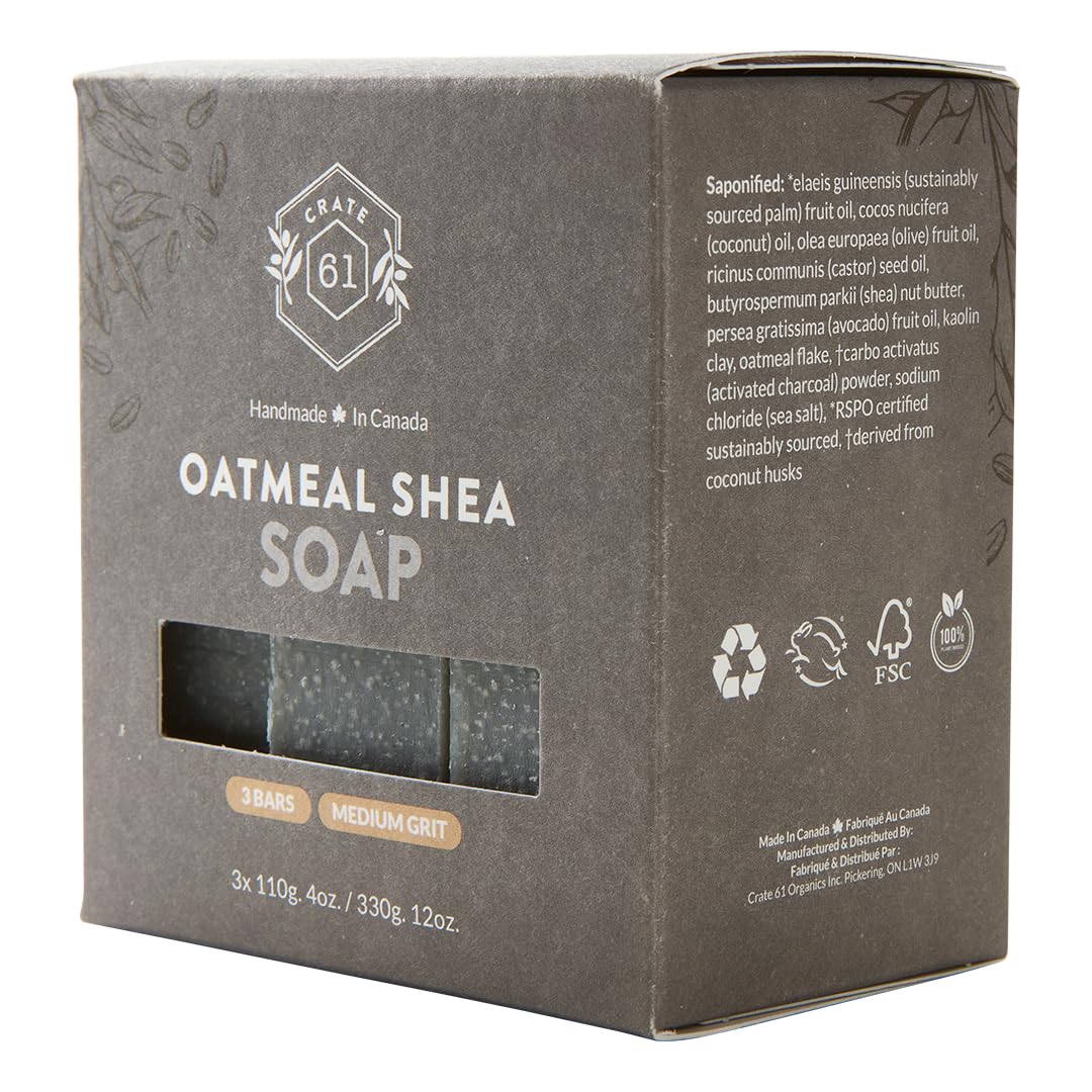 Crate 61 Organics ingredient layers with oils and oatmeal showing purity benefit