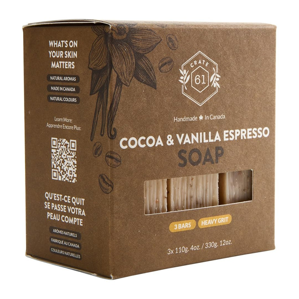 Crate 61 Organics bar close-up showing creamy texture and nourishing oils benefit