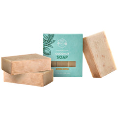 Crate 61 Organics front packaging showing coconut soap and recycled kraft wrap benefit eco friendly