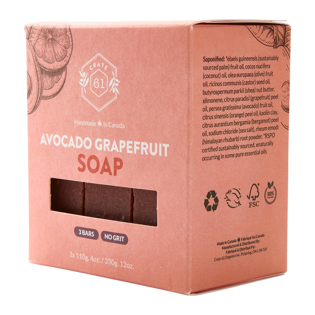 Crate 61 Organics label with ingredient list showing plant-based transparency