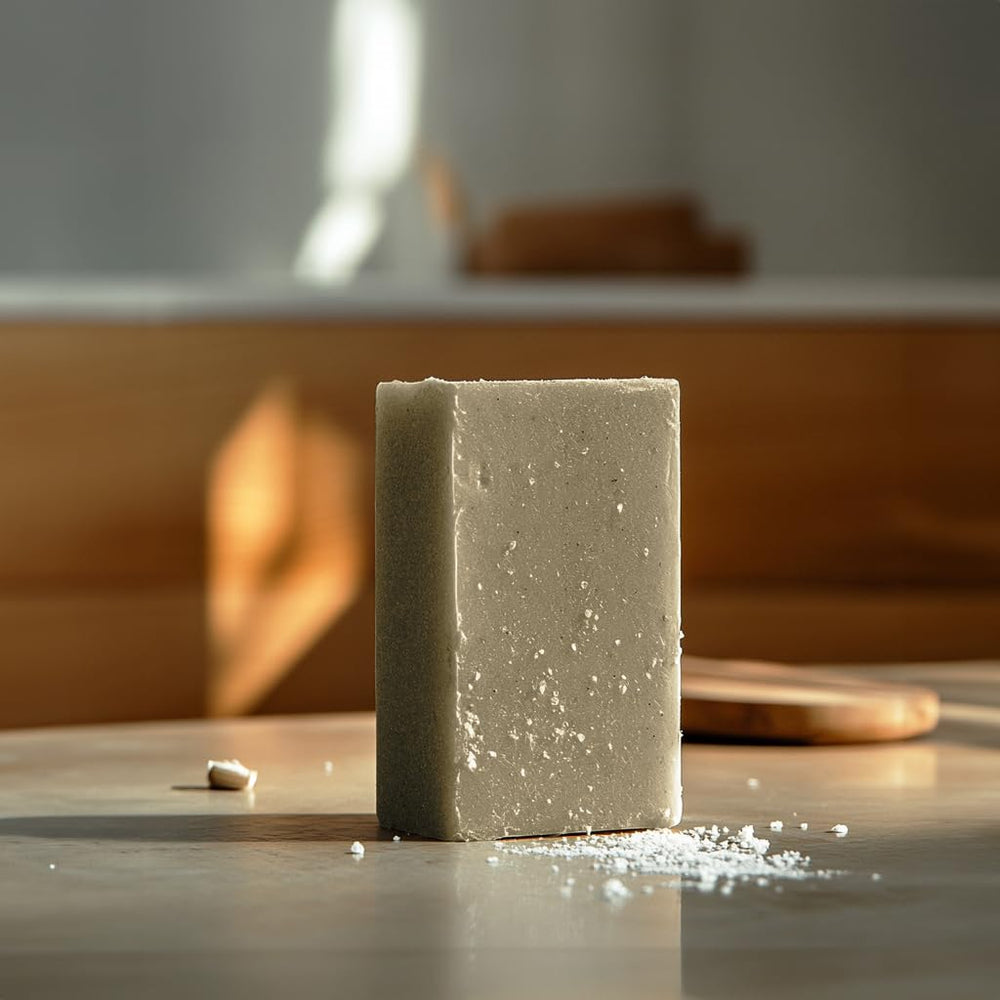 Crate 61 Organics creamy lather on skin illustrating gentle cleansing