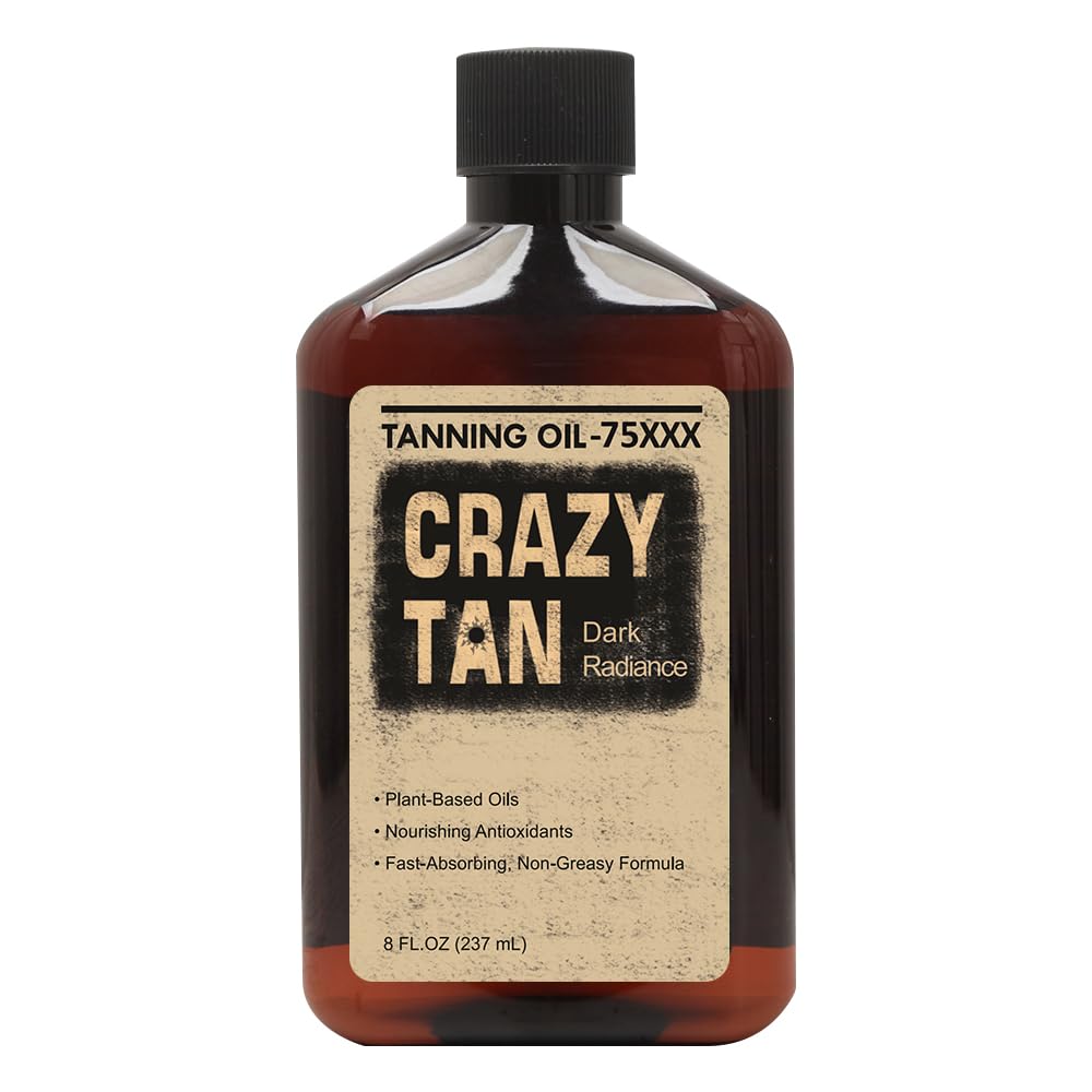 Crazytan front bottle showing label and coconut scent benefit