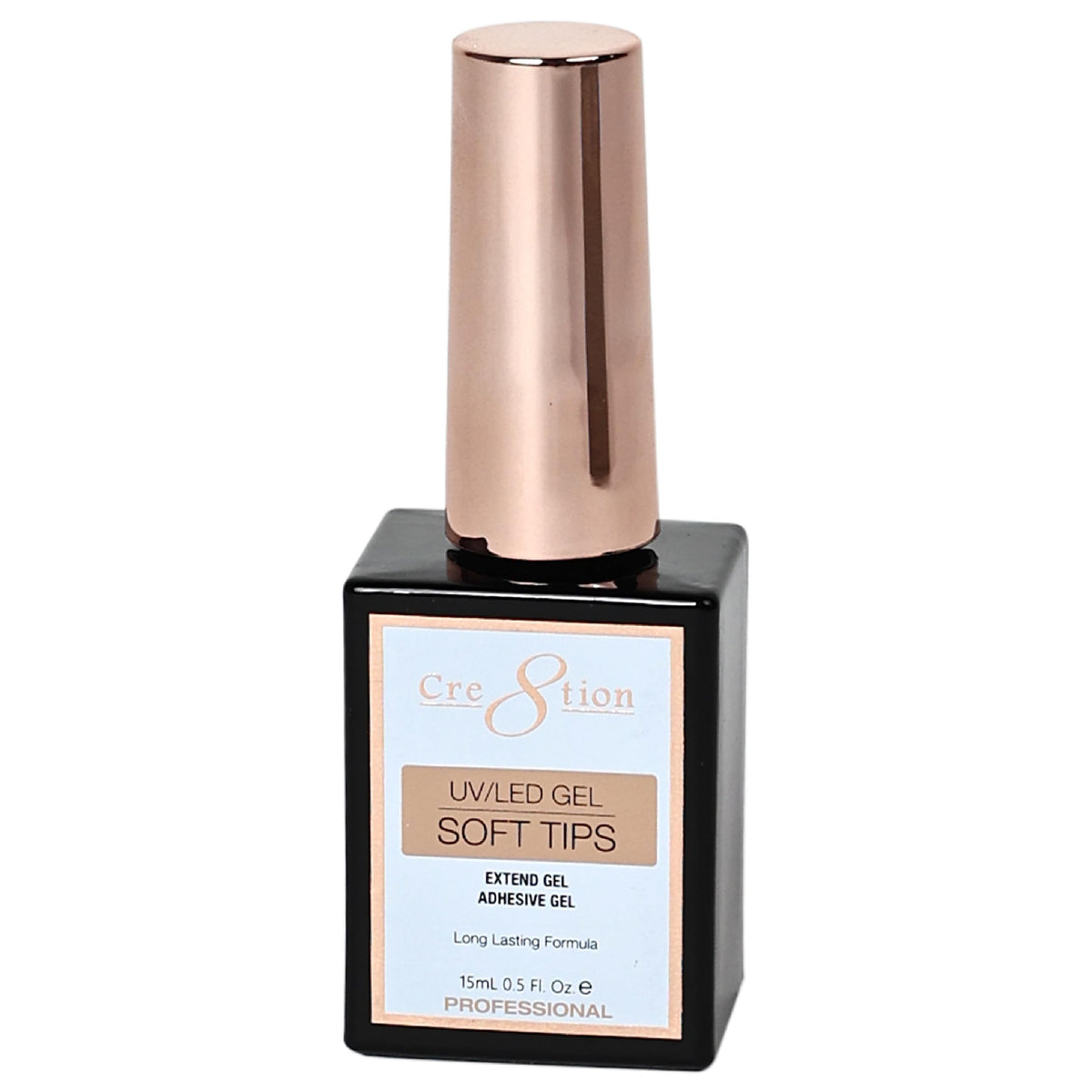 Cre8tion bottle front view showing label and capacity, clear professional packaging benefit