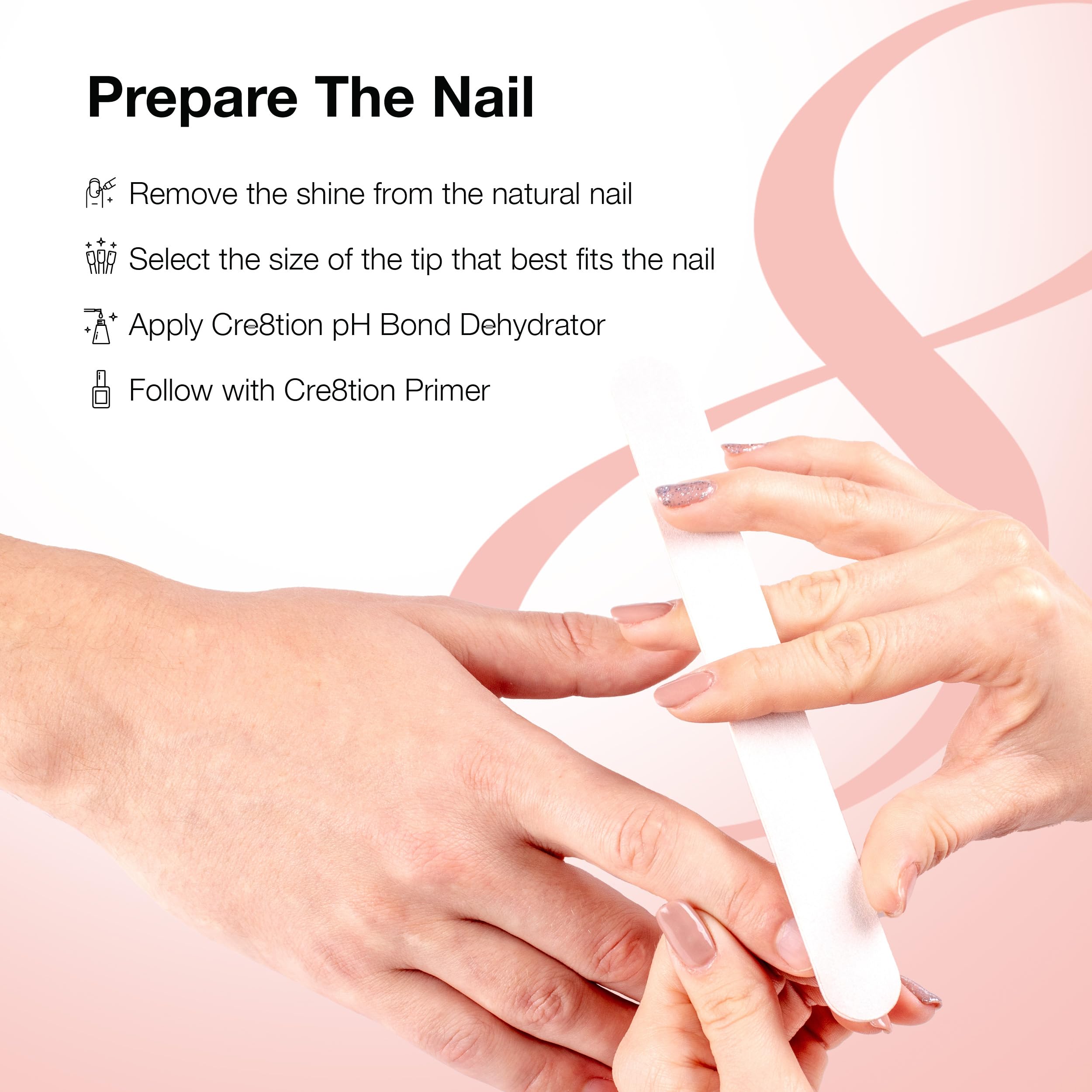 Cre8tion gel texture on spatula close-up, controlled application benefit