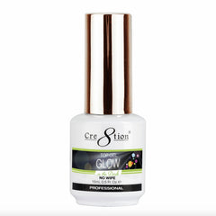 Cre8tion front bottle top coat showing sleek packaging and clear gel benefit